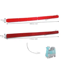Első + hátsó felszívógumi szett TENNANT T7 (32”) géphez